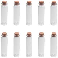 10 Uds. Mini botella de los deseos transparente de 20ml, frasco de cristal con mensaje con corcho para decoración del hogar - details 0