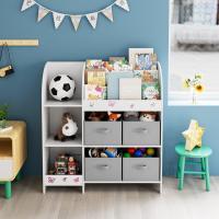 Estantería de Juguetes Almacenamiento con 4 Cajones Extraíbles Organizador de Libros y Juguetes para Niños Blanco 92.2 x 100.2 x 30 - details 4