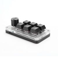 6 Key 1 Programming ro Custom Knob Keyboard Bluetooth-Compatible/Wired RGB  Gaming Keypad for book PC Laptop - details 4