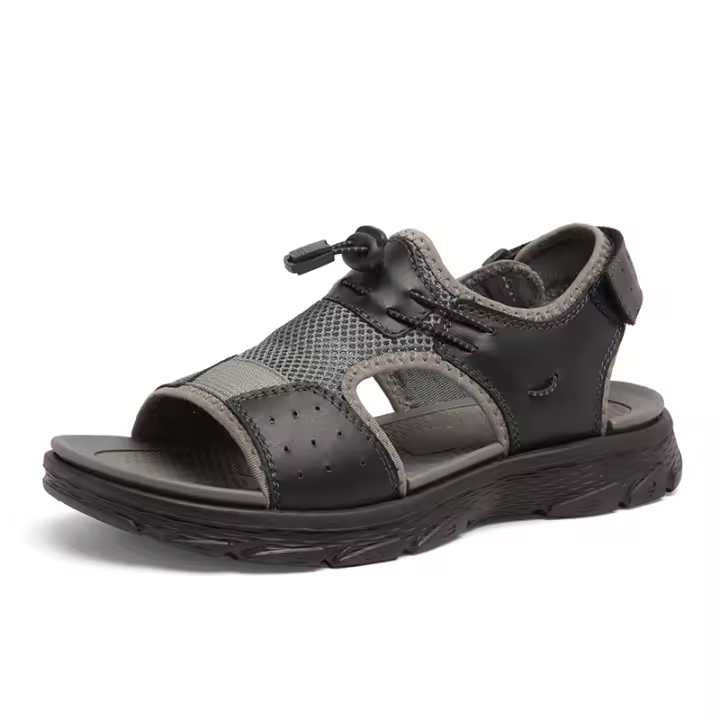 Sandalias de senderismo con correas ajustables para hombre, calzado deportivo atlético con punta abierta, para exteriores, playa, agua, Universal - 1