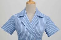 Elegante Vestido de Cintura Alta con Cuello en Rayas de Moda Vintage Hepburn 2025 - details 8
