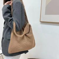 Bolso De Hombro Vintage Tejido Con Agujeros Para Mujer Gran Capacidad Bolso De Compras Bohemio Veraniego Para Playa Y Viajes - details 24