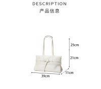 Bolso de cuero de moda coreana, bolso de hombro de nueva tendencia para mujer, bolso bajo el brazo. - details 4