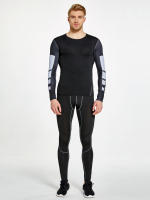 2-Piece Compression Training Suit: Long Sleeve Breathable T-Shirt Pants for Fitness, Gym, Running & Basketball! - details 1