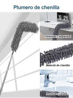Microfiber telescópica, eliminación de Polvo, Cuchillo de Polvo flexible para muebles de coche, Hogar - details 8