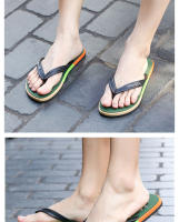 Chanclas de goma para hombre, zapatillas de playa informales al aire libre, sandalias con pasador - details 10