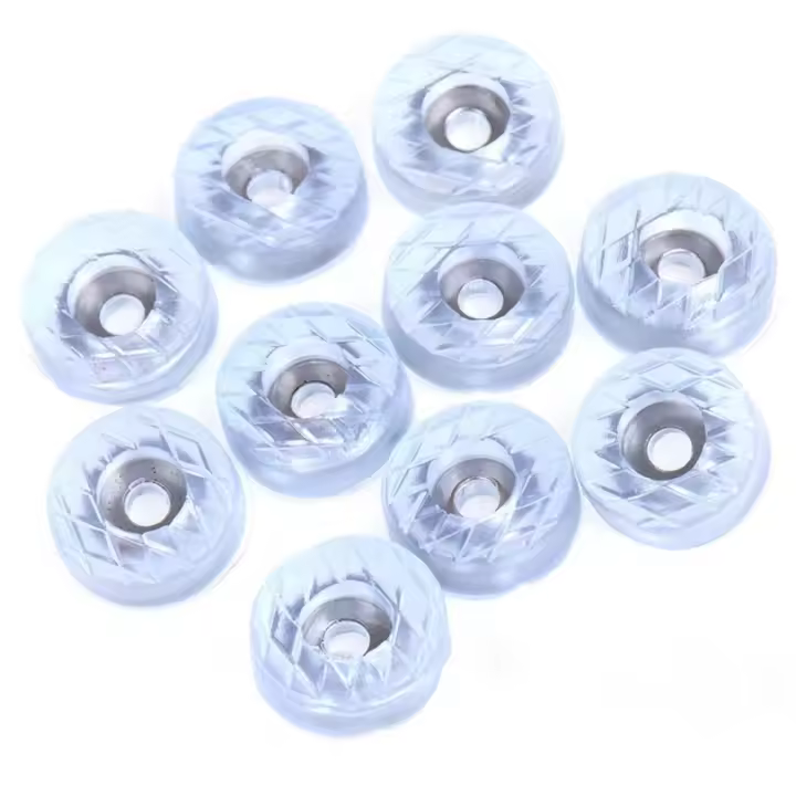 Goma 10 Uds gabinete silla pata protección del suelo mesita de noche muebles almohadilla para pierna Protector de suelo cubierta de protección mesa pies Pad - 1