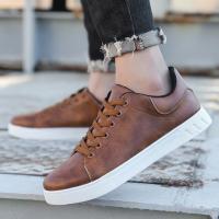 Mocasines informales De Cuero para Hombres, Clásico, plano, Fondo, Grueso, Primavera Y Otoño - details 4