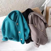 Moda coreana abrigo para niños cárdigan de manga larga otoño bebés niñas algodón Casual Top abrigos chaqueta primavera - details 4
