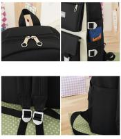 Mochila escolar, esencial para la escuela Juego de 4 piezas, con un colgante de oso, bonito y a la moda - details 3