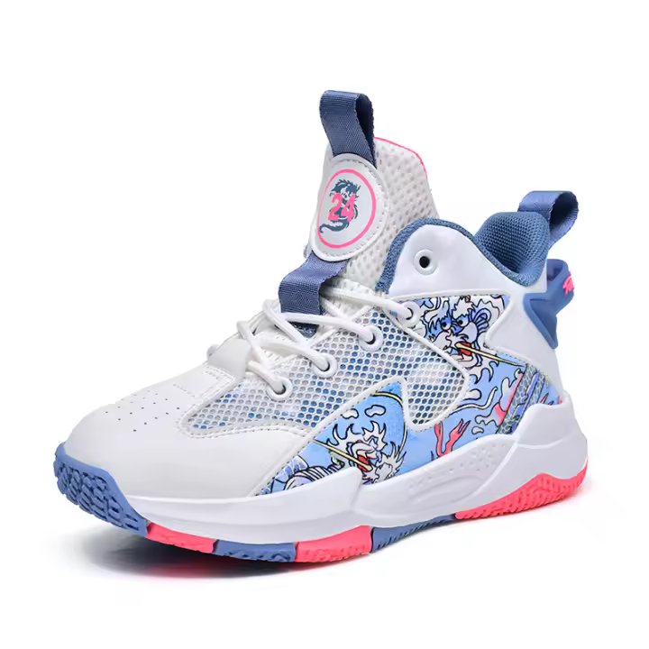 Zapatillas de deporte de marca para niños, zapatos de tenis para deportes al aire libre, zapatos de baloncesto de alta calidad para niños, zapatos antideslizantes para correr, zapatos deportivos - 1