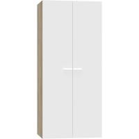 Armario Dormitorio Ropero 2 Puertas, Blanco, 180x79x52 cm(Alto x Ancho x Fondo), Mueble Auxiliar Moderno, Colección Tibet - details 8