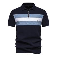 polos hombre manga corta ropa hombre día del padre Polo de verano para hombre Camisa deportiva transpirable de algodón de manga corta a rayas de alta calidad Camisetas de golf informales de negocios para hombre - details 1
