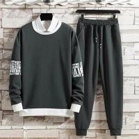 Nuevo traje deportivo para hombre primavera-otoño 2025, sudadera a la moda, conjunto cómodo de 2 piezas de marca a la moda, traje masculino elegante - details 24