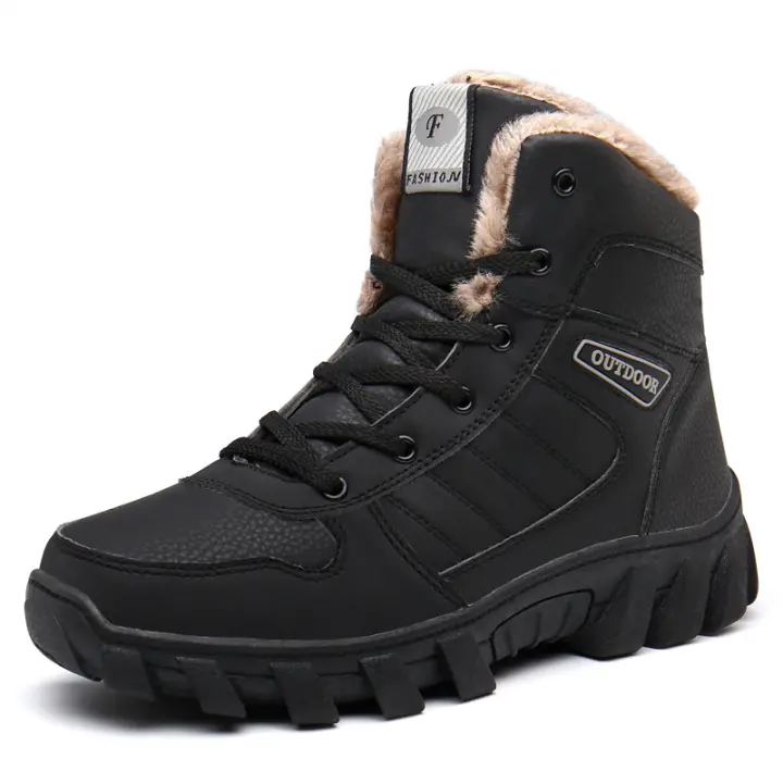 Con pareja antideslizante botas de nieve zapatos de senderismo térmicos de terciopelo de invierno - 1