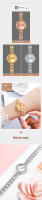 Reloj de Pulsera Elegante para Mujeres SKMEI con Piedras Preciosas y Diseño Creativo para Fiestas y Bodas Resistente al Agua con Batería Normal - details 1