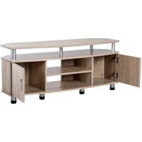 Mueble de TV para Televisores de hasta 55 Pulgadas Mesa para TV de Salón Moderna con 2 Puertas y 2 Estantes para Dormitorio 120x39,5x52 cm Roble - details 4
