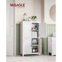Mueble de Baño, Armario de Baño, Armario de Cocina, Armario Almacenaje con 4 Puertas, Estantes Regulables, 30 x 60 x 110 cm, Blanco - details 1