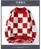 Ropa hombres suéter Harajuku moda tejida ropa informal estilo Hip Hop pulóver de gran tamaño Casual cuello redondo suéteres Vintage - details 14