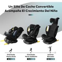 Silla de Coche Giratoria Isofix 360° Adecuada para 0+/1/2/3 Años 0-36kg 40-150cm - details 1