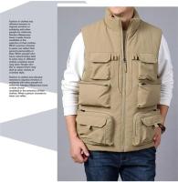 Chaleco Cargo para Hombre Abrigo Táctico de Lana Gruesa sin Mangas, Traje de Trabajo con Bolsillos, 6XL, Novedad 2025 - details 5