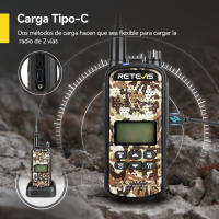 Retevis-walkie-talkie para Caza EZTalk 62, IP67, Impermeable, Profesional, 5W, Radios de largo alcance - details 3