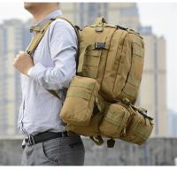 Mochila táctica 4 en 1 para hombre, bolsa de 55L para deportes al aire libre, Camping, senderismo, viajes, escalada - details 17