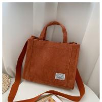 Bolso de lona de pana bolso de mensajero de hombro para mujer versión coreana pequeño bolso cuadrado - details 2