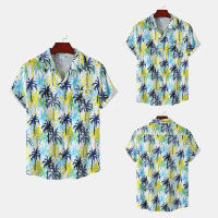 Camisa de manga corta para hombre, Camisa ajustada con estampado de flores fragmentadas, serie CS, primavera y verano, 2024 - details 10