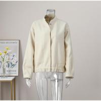 TRAFZA-abrigo liso elegante para mujer, chaqueta Bomber de manga larga con bolsillos y botones, ropa de calle informal holgada, 2023 - details 14