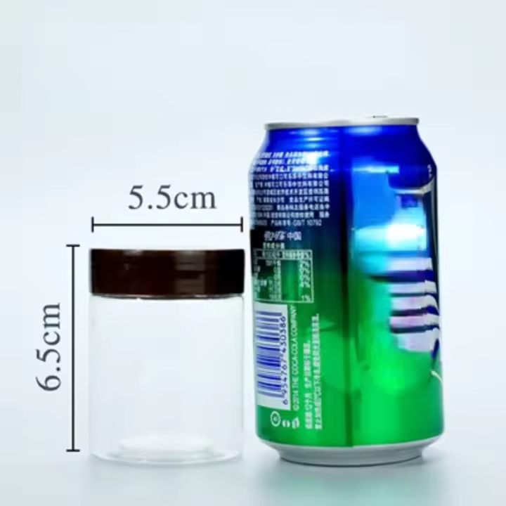 Frascos de almacenamiento de alimentos con tapa de café, latas selladas transparentes para galletas y dulces, tanque de grano de plástico vacío, contenedor de cocina transparente, 10 piezas - 1