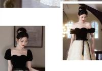 Vestido de Princesa Fugitiva de Estilo Occidental de Alta Gama Elegante Disfraz de Aniversario para Mujeres Moda Femenina - details 3