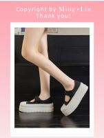 Nuevos zapatos blancos transpirables de suela gruesa que aumentan los zapatos de muffin zapatos casuales de moda zapatos versátiles de las mujeres - details 8