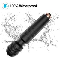 Embalaje privado Sexy potente clítoris estimula la varita mágica vibrador de masaje AV recargable para consolador de punto G juguete sexual masturbación femenina hine - details 6