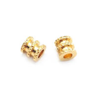 Gran Espaciador de Cilindro de Latón Dorado de 18K Accesorios para Hacer Pulseras - details 79