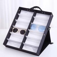 Bandeja con 12 ranuras para gafas de sol, estuche de exposición, caja para gafas, soporte para gafas de sol, organizador de gafas de sol - details 5