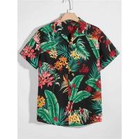 Camiseta de Verano de Playa Hawaiiana Estampado de Denim 3D para Hombres Manga Corta Transpirable - details 1