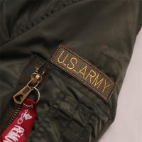 DAFEILI Vintage hombres Casual impermeable chaquetas de aviador moda de invierno abrigo grueso militar táctico Outwear - details 16