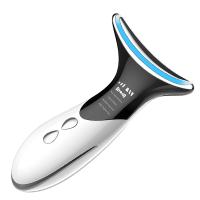 Dispositivo de belleza facial para el cuello, terapia de fotones LED de 3 colores, estiramiento de la piel, calentamiento, reductor - details 11