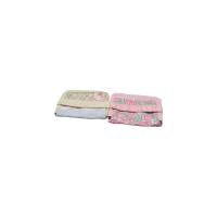 Mini neceser de gran capacidad para mujer, bolsa de almacenaje de pañuelos sanitarios con diseño de oso y conejo, tela de algodón, artículo pequeño, monedero de flores - details 5