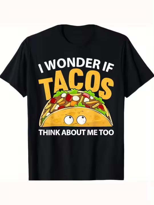 Mejor arte de tacos para hombres y mujeres Camiseta de amante de tacos mexicanos del Cinco de Mayo Regalo para papá Manga corta con cuello redondo suave y cómodo - 230 g - 1