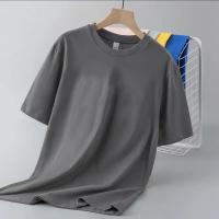 Camiseta ajustada de manga corta de Color sólido para hombre y mujer, Top interior individual versátil clásico adelgazante, novedad de verano 2024 - details 12