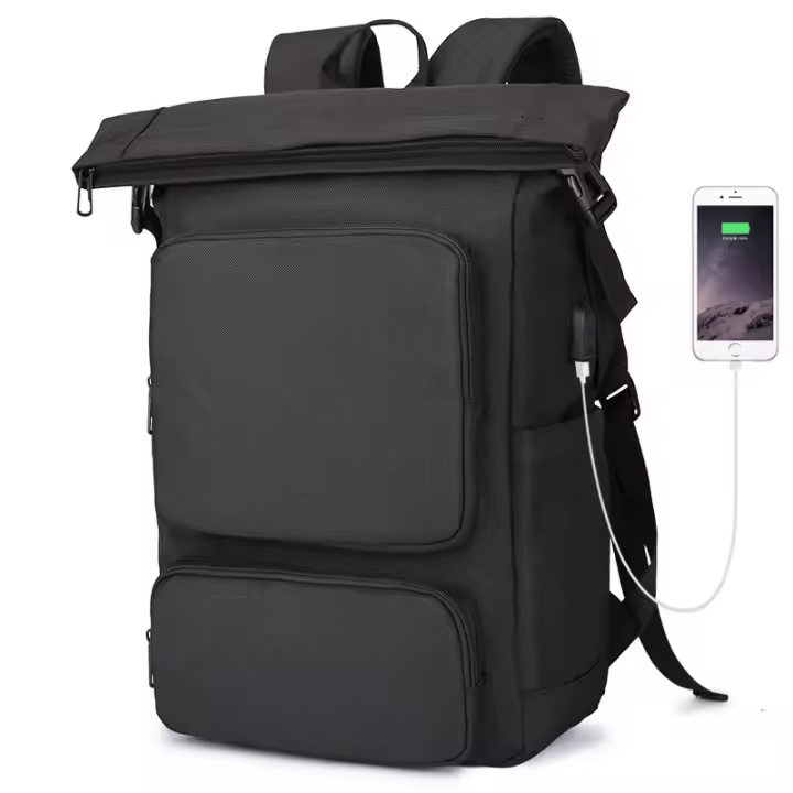 Mochila grande para acampar con USB, bolsa para deportes al aire libre - 1