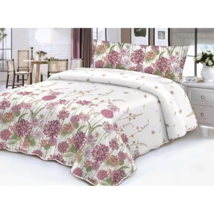 Juego de Sábanas de Poliéster 100% Transpirable Conjunto de 3 Piezas para Cama de 135cm - 1