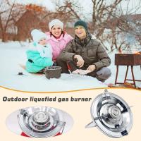 Estufa licuada de cobre para exteriores, cabezal de estufa con cilindro de gas integrado, mango portátil, equipo de camping - details 0