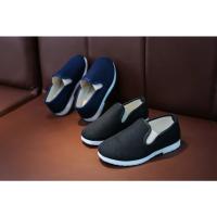 Zapatos de tela Retro Vintage para niños, mocasines casuales tradicionales de estilo chino para actuaciones, vacaciones étnicas suaves - details 2