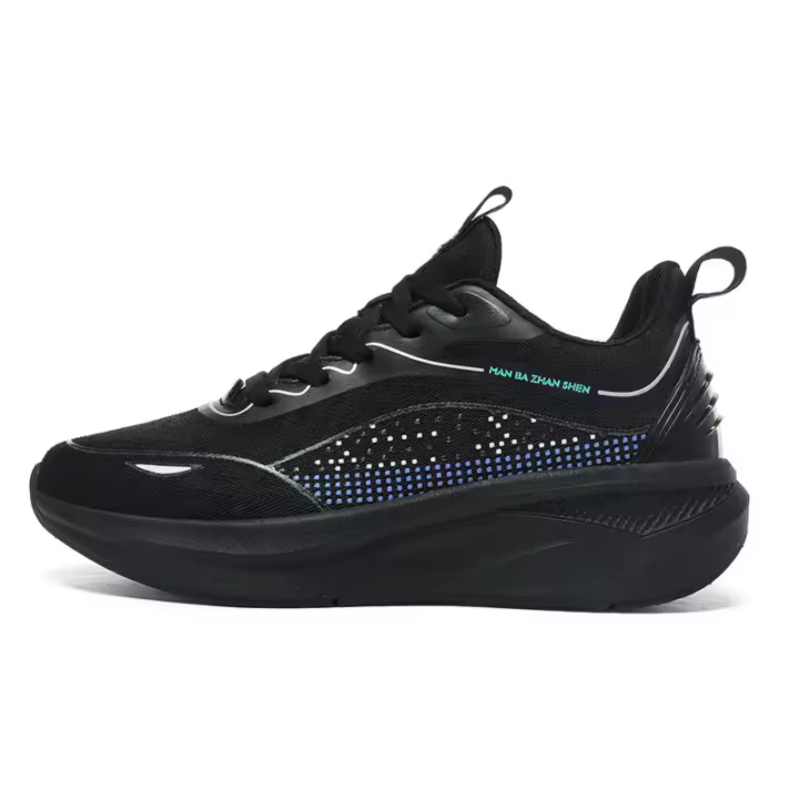 Nueva amortiguación rebote ligero zapatos para correr de malla transpirable pareja zapatos de moda gradiente marea zapatos de los hombres - 1