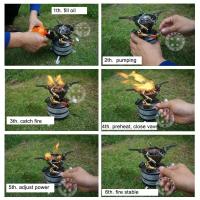 Estufa portátil para acampar al aire libre, combustible líquido, gasolina, aceite, cocina, estufa de picnic - details 7
