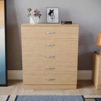 Cajónera de 5 Cajones de Metal con Tiradores y Rieles Soporte Exclusivo Antideinclinación para Cajón Muebles de Dormitorio Riano en Blanco - details 18