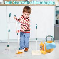 12pcs/set Kids Cleaning Set Housework Supplies Kit with Dustpan Broom Bucket Mop Cleaning Set Play House Toys for Boys & Girls - details 2